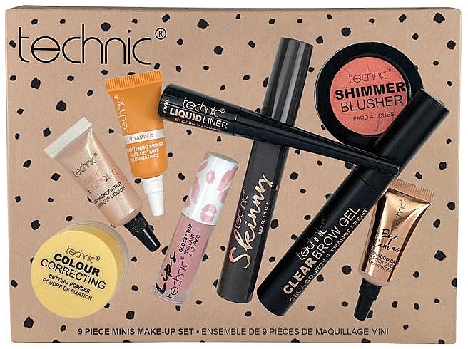 Technic Cosmetics Mini Makeup Set - Set, 9 products — photo N4