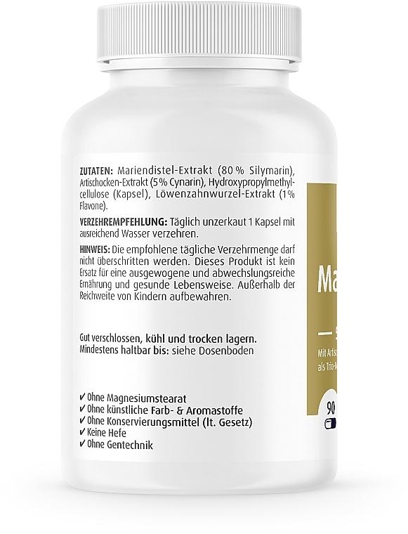 Milk Thistle Dietary Supplement - ZeinPharma Milk Thistle Complex Capsules — photo N2