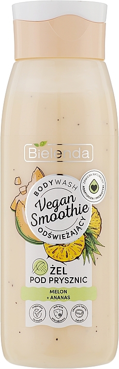 Melon & Pineapple Refreshing Shower Gel - Bielenda Vegan Smoothie Shower Gel — photo N1