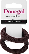 Fragrances, Perfumes, Cosmetics Hair Ties, 2 pcs, FA-5681, brown - Donegal