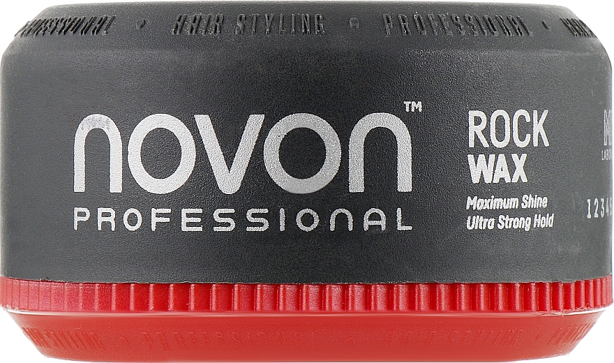 Ultra Strong Hold Hair Paste - Novon Professional Rock Wax Ultra Strong Hold — photo N3