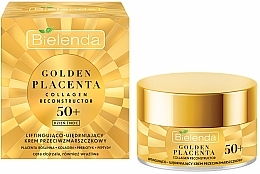 Fragrances, Perfumes, Cosmetics Anti-Wrinkle Lifting & Firming Cream 50+ - Bielenda Golden Placenta Collagen Reconstructor