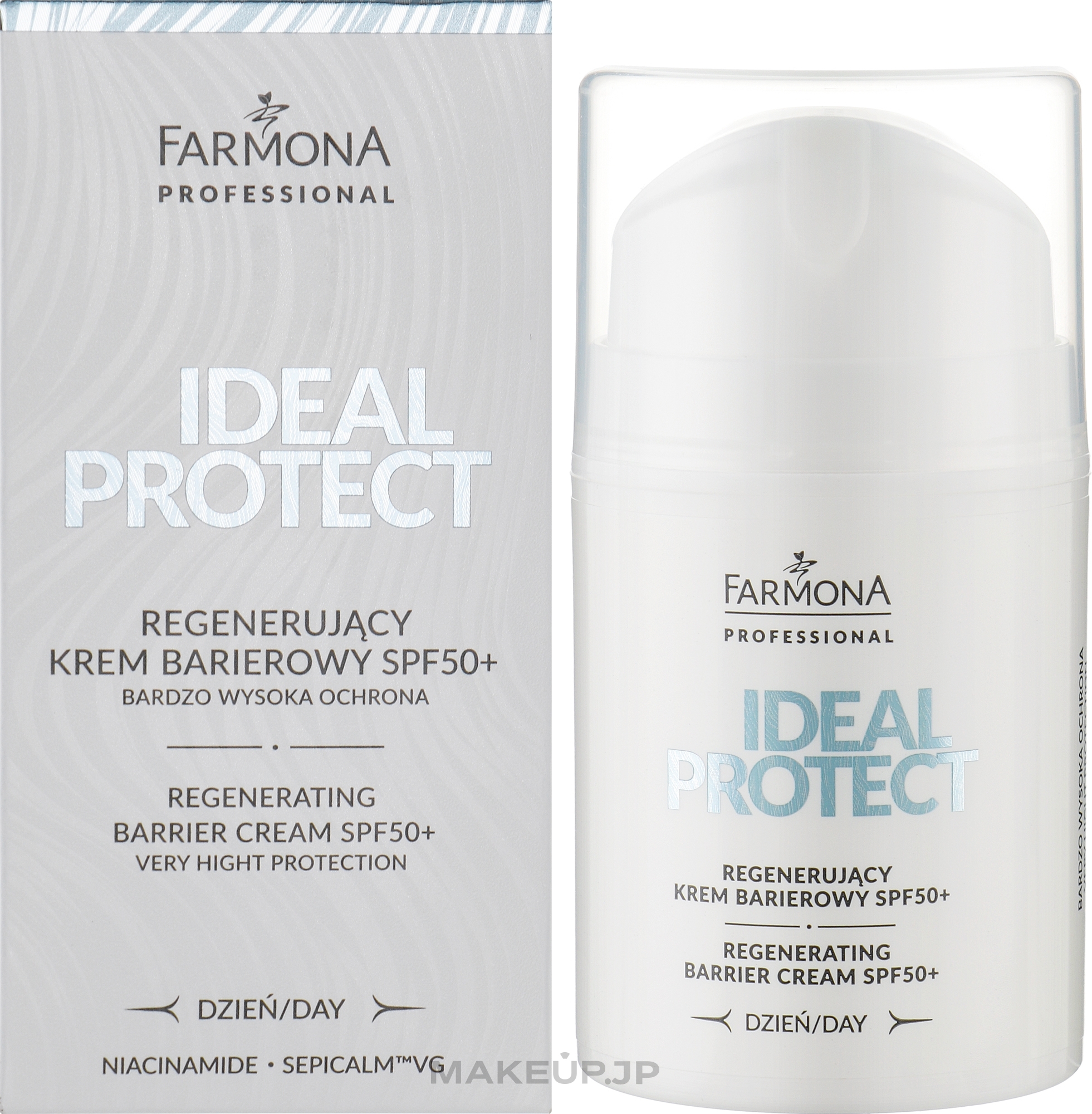 Day Face Cream - Farmona System Professional Ideal Protect Regenerating Day Cream SPF50+ — photo 50 ml