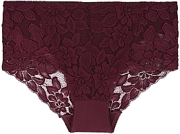 Lace Bikini Panties BDM700-002, burgundy - Moraj — photo N2