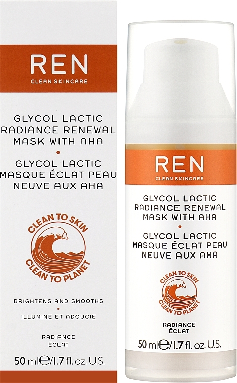 Face Mask - Ren Clean Skincare Glyco Lactic Radiance Renewal Mask — photo N2