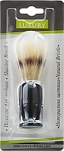 Fragrances, Perfumes, Cosmetics Shaving Brush with Badger Fiber, PB-05, black handle - Beauty LUXURY