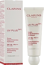 Moisturizing Protective Face Fluid - Clarins Uv Plus [5p] Multi-protection Moisturizing Screen SPF 50-PA+++ — photo N5