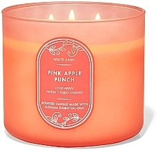 Fragrances, Perfumes, Cosmetics 3-Wick Scented Candle - Bath and Body Works Pink Apple Punch Scented Candle