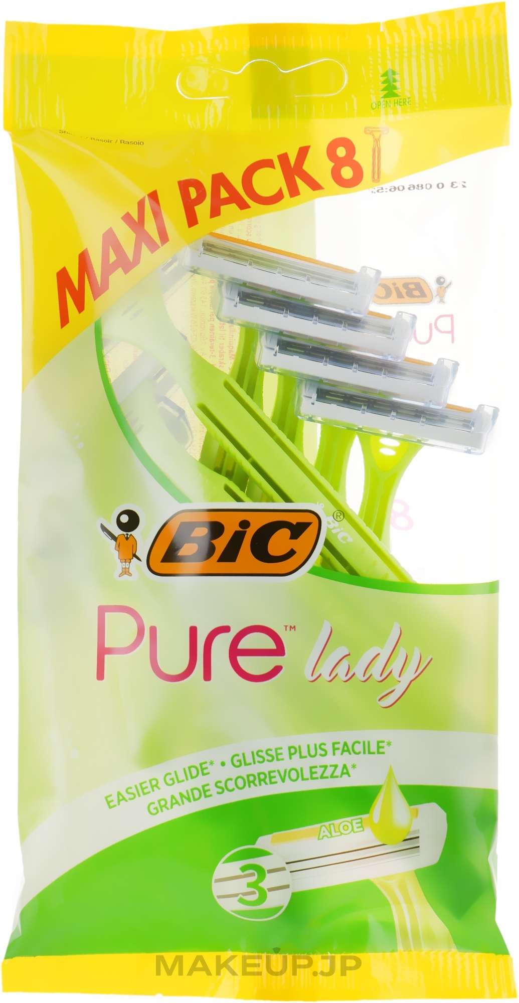 Women Razor 'Pure 3 Lady', 8 pcs - Bic — photo 8 szt.