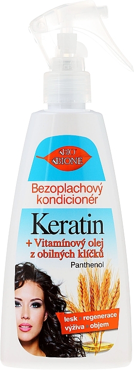 Bione Cosmetics - Keratin + Grain Sprouts Oil Leave-in Conditioner — photo N2