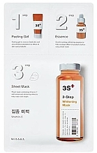 Face Mask - Missha 3-Step Whitening Mask — photo N1