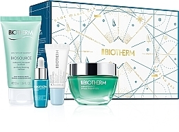 Fragrances, Perfumes, Cosmetics Set - Biotherm Aquasource (f/gel/50ml + f/foam/50ml + elixir/7ml + lip/balm/5ml)