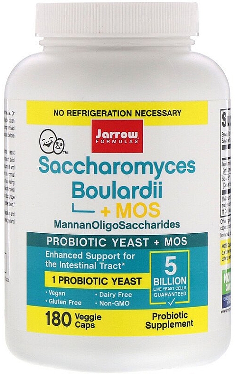 Saccharomyces Boulardii Plus MOS - Jarrow Formulas Saccharomyces Boulardii + MOS — photo N2