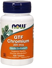 Chromium, 200 mcg - Now Foods GTF Chromium — photo N1