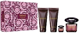 Fragrances, Perfumes, Cosmetics Versace Crystal Black - Set (edp/90ml + edp/mini/5ml + b/lot/100ml + sh/gel/100ml)