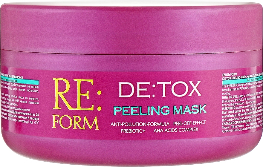 Hair Cleansing Mask-Peeling - Re:form De:tox Peeling Mask — photo N2