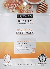 Fragrances, Perfumes, Cosmetics Face Sheet Mask - Freeman Beauty Infusion Hydrating Cream Mask Manuka Honey + Collagen