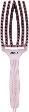 Fragrances, Perfumes, Cosmetics Curved Vented Hair Brush, pastel pink - Olivia Garden Fingerbrush Bloom Edelweiss