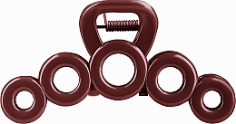 Fragrances, Perfumes, Cosmetics Claw Clip, FA-5677, large, burgundy, glossy - Donegal