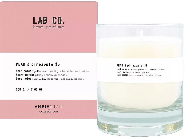Scented Candle 'Pear & Pineapple' - Ambientair Lab Co. Pear & Pineapple — photo N1