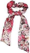 Fragrances, Perfumes, Cosmetics Scrunchie with Ties 'Flower Mix', FA-5837, red - Donegal