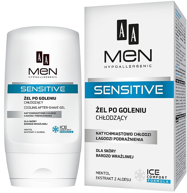 After Shave Gel - AA Men Sensitive After-Shave Gel Cooling — photo N1