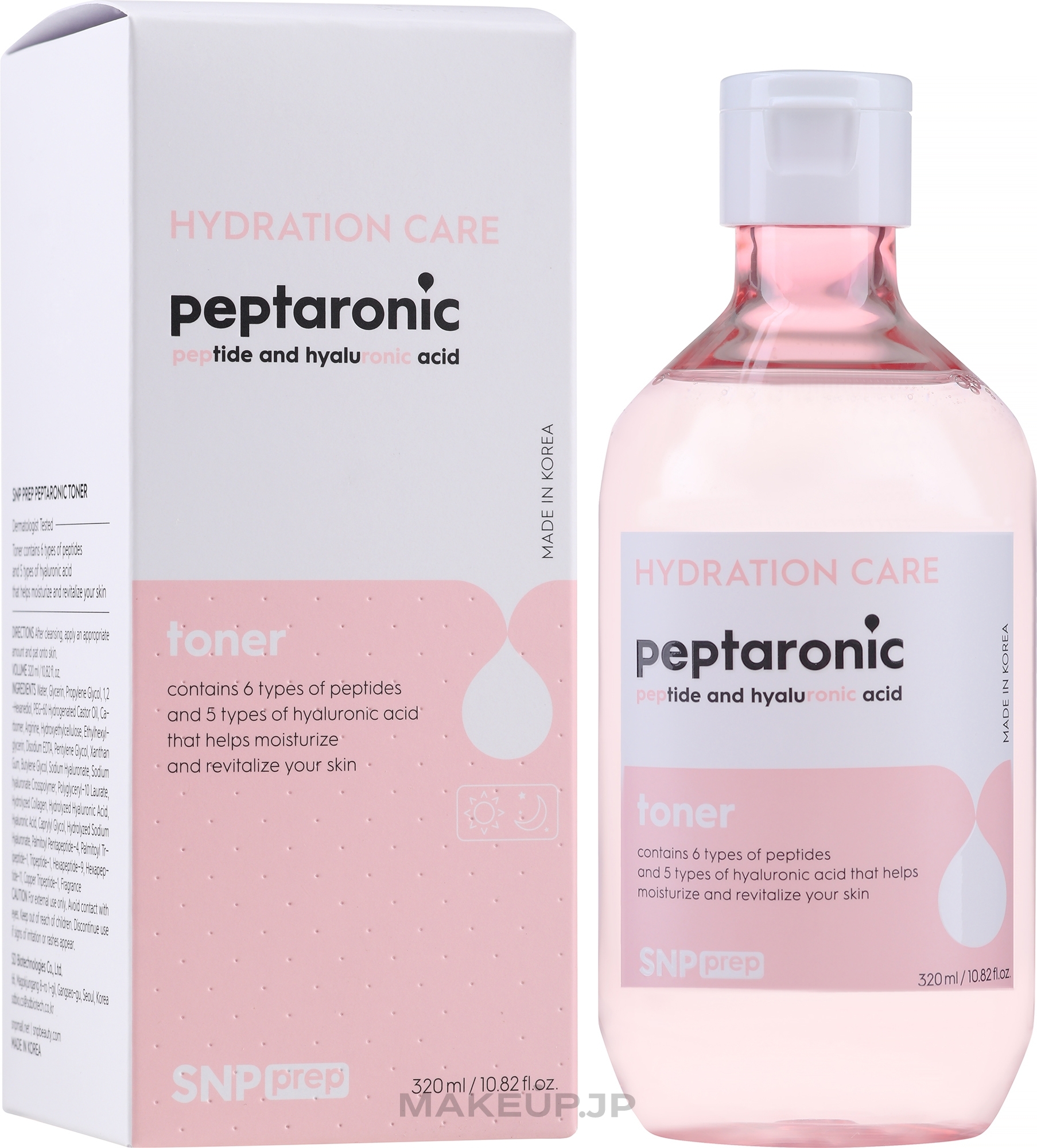 Moisturizing Face Toner with Peptides - SNP Prep Peptaronic Toner — photo 320 ml