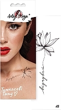 Fragrances, Perfumes, Cosmetics Temporary Tattoo "Flower say: feel" - Arley Sign