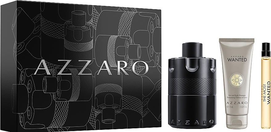 Azzaro The Most Wanted - Set (edp/100ml + sh/75ml + edp/10ml) — photo N1