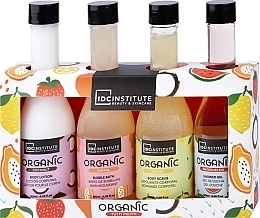 Fragrances, Perfumes, Cosmetics Set - IDC Institute Organic 4 Bottle Gif Set (b/lot/120ml + b/bath/120ml + b/scr/120ml + sh/gel/120ml)