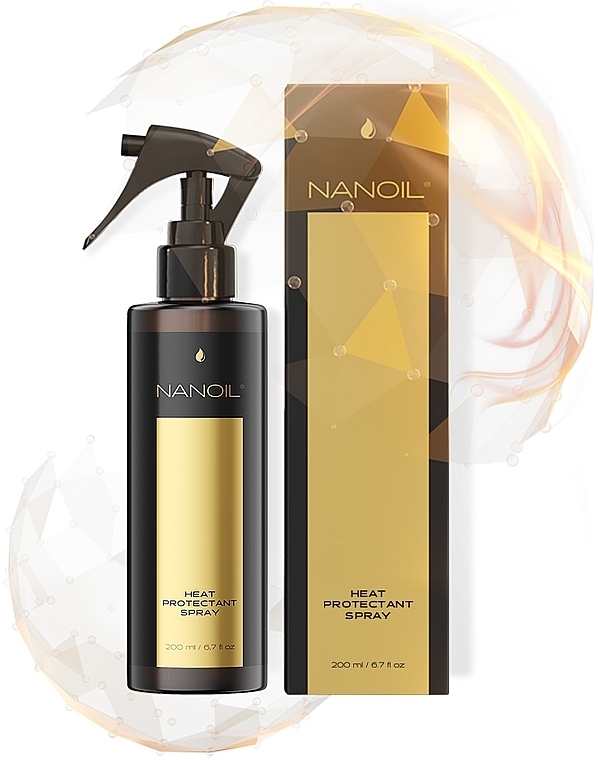 Thermoprotective Hair Spray - Nanoil Heat Protectant Spray — photo N3