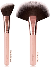 Makeup Brush Set, 14 pcs - Luvia Cosmetics Rose Golden Vintage Essential Brushes Set — photo N5