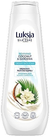 Bath Foam "Coconut & Gardenia" - Luksja Reviving Coconut & Gardenia Creamy Bath Foam — photo N1