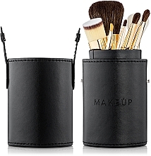 Brush Set in Tube, Black, 7 pcs - MAKEUP — photo N2