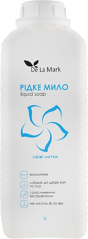 Liquid Hand Soap "Fresh Notes" - De La Mark — photo N4