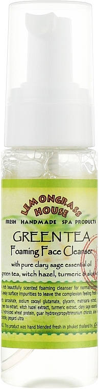 Green Tea Face Cleansing Foam - Lemongrass House Green Tea Foaming Face Cleanser — photo N1