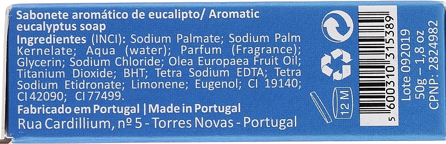 Natural Soap - Essencias De Portugal Living Portugal Sardinhas Eucaliptus — photo N2
