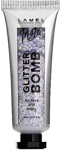 Liquid Glitter, 20 ml - LAMEL Make Up Insta Glitter Bomb for Face & Body — photo N1