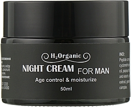 Fragrances, Perfumes, Cosmetics Night Face Cream - H2Organic Night Cream Age Control & Moisturize