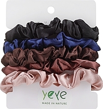 Fragrances, Perfumes, Cosmetics Satin Scrunchie Set, 5 pcs. - Yeye №11