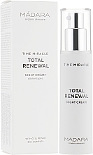 Fragrances, Perfumes, Cosmetics Night Face Cream - Madara Cosmetics Time Miracle Total Renewal 