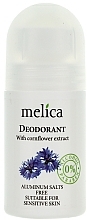 Fragrances, Perfumes, Cosmetics Cornflower Extract Deodorant - Melica Organic With Cornflower Extract Deodorant