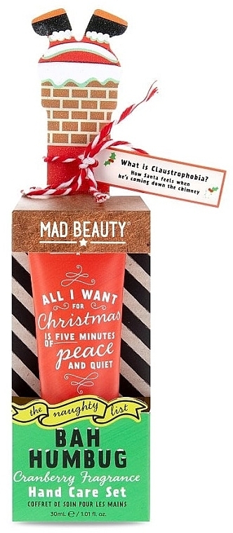 Set - Mad Beauty The Naughty List Bah Humbug Hand Care Set (h/cr/30 ml + nail/file) — photo N1