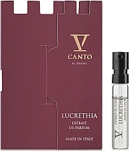 Fragrances, Perfumes, Cosmetics V Canto Lucrethia - Perfume (sample)