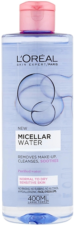 Micellar Water for Normal Skin - L'Oreal Paris Micellar Water Normal Dry Sensitive — photo N1