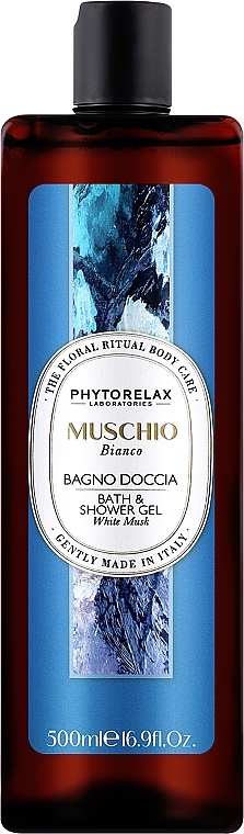 Bath & Shower Gel 'White Musk' - Phytorelax Laboratories Floral Ritual Bath & Shower Gel — photo N1