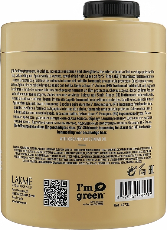 Repairing Mask for Damaged Hair - Lakme Teknia Deep Care Treatment — photo N3