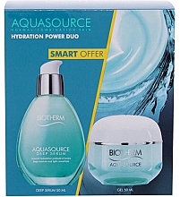 Fragrances, Perfumes, Cosmetics Set - Biotherm Aquasource Hydration Power Duo (ser/50ml + cr/50ml)