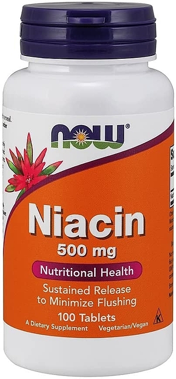 Vitamin B3 "Niacin" 500mg - Now Foods Niacin — photo N1
