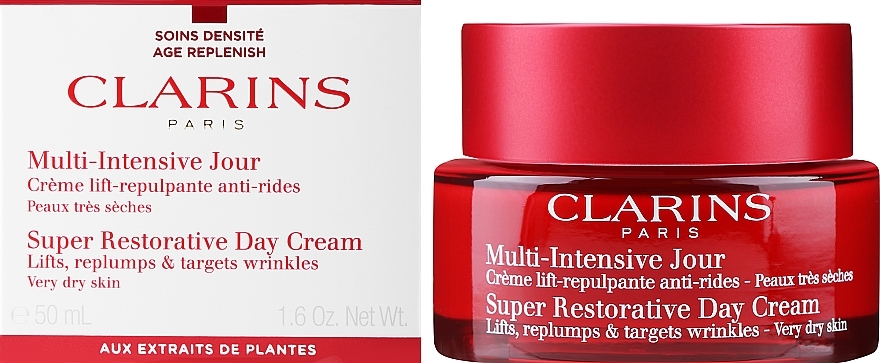 Face Cream for Extra Dry Skin 50+ - Clarins Multi-Intensive Jour Super Restorative Day Cream — photo N2